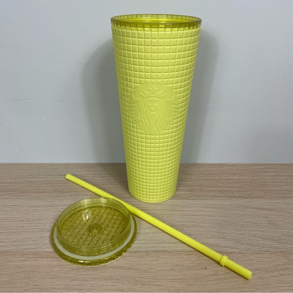 Starbucks Winter 2023 Meadow Yellow Soft Touch Tumbler